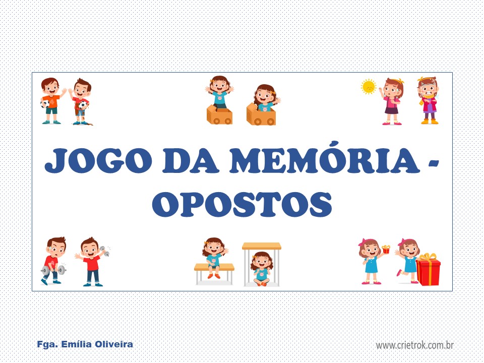 Wordwall - Jogo de memória - opostos ⋆ EduKinclusiva