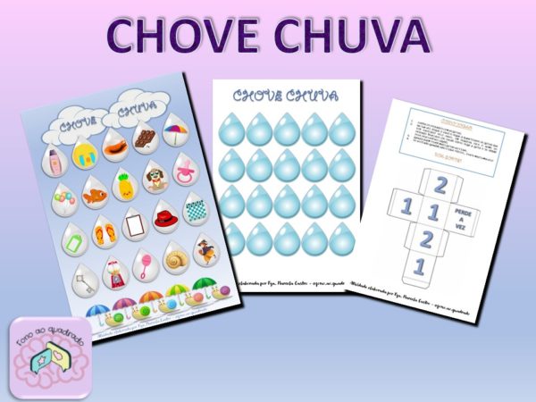 Chove Chuva - Jogo do Fonema /ʃ/ (ch, x)